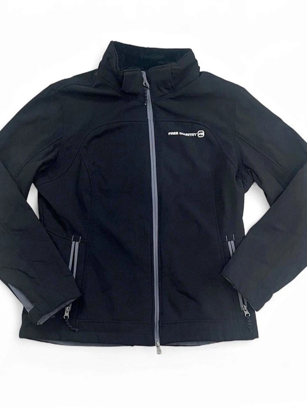 Free Country Women's Super Softshell Jacket with Faux Fur Inner Lining Black